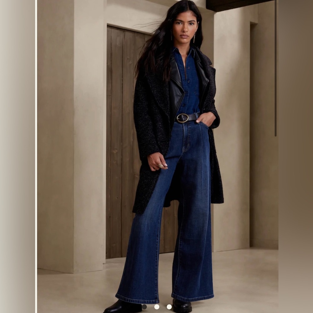 NWT Wide leg high rise jeans